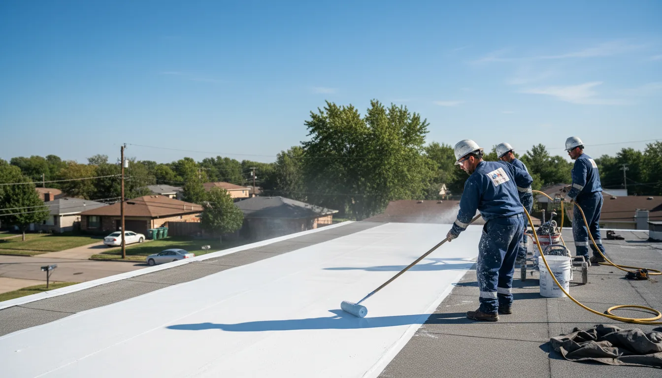 Commercial roof coating in Manor, TX near me